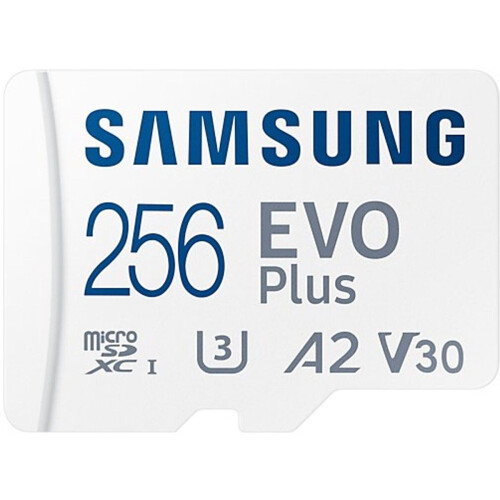Samsung EVO Plus (2021) - Micro SDXC Kaart 256 GB - 130 MB/s - Inclusief SD Adapter