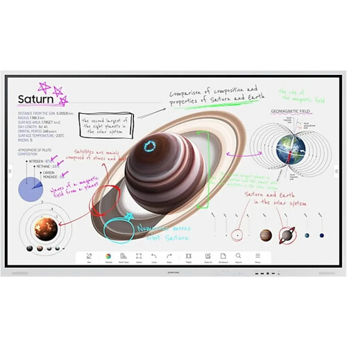 Samsung Flip Pro Wm75b 75 Inch 4k Uhd Interactief Whiteboard Display Met Multi-touch En Tizen Os 6.5 Besturingssysteem | Nieuw (outlet) Tweedehands