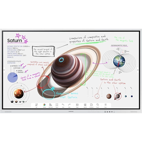 Samsung Flip Pro WM75B - Interactive Display 75 inch 4K UHD - Zwart Tweedehands