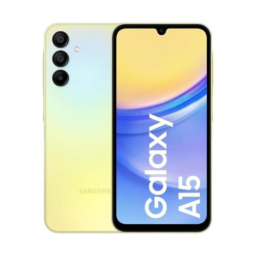 Samsung Galaxy A15 - Geel - 128 GB - Dubbele fysieke simkaart Tweedehands