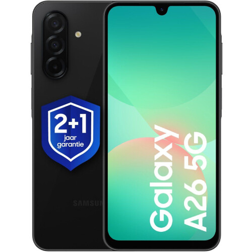 Samsung Galaxy A26 5G - 128GB - Snellere processor IP67 - Black Tweedehands