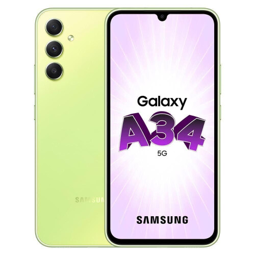 Samsung Galaxy A34 - Limoen - 256 GB - Dubbele fysieke simkaart