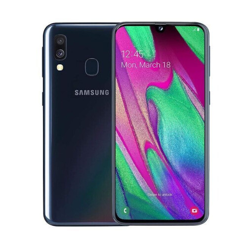 Samsung Galaxy A40 - Smartphone - 64GB - Zwart Tweedehands