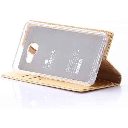 Samsung Galaxy A5 (2016) - Flip Wallet Case - 3 pasjes - Goud Tweedehands
