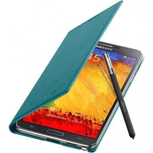 Samsung Galaxy Note 3 - Flip Wallet - Smart sluiting en opbergvakje - Lichtblauw Tweedehands