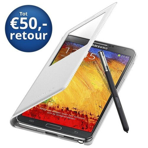 Samsung Galaxy Note 3 - S-View Cover - Optimale bescherming - Classic white Tweedehands