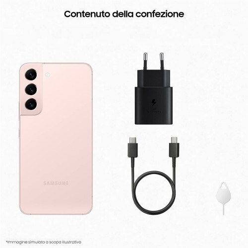 Samsung Galaxy S22 5G - Smartphone Android - 128GB - Display 6.1"Dynamic AMOLED 2X - 4 Fotocamera's - Pink Gold (2022) Tweedehands