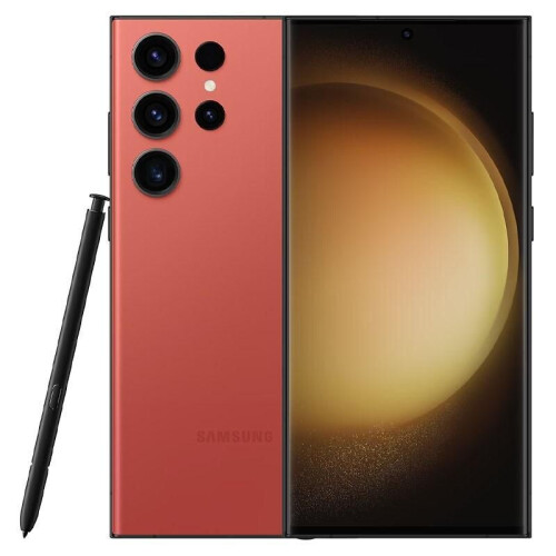 Samsung Galaxy S23 Ultra - Rood - 256 GB - Duale fysieke simkaart + eSIM Tweedehands