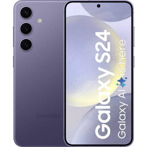 Samsung Galaxy S24 5G - 128GB - 12MP camera - Cobalt Violet Tweedehands