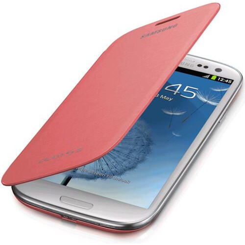 Samsung Galaxy S3 - Flip Cover - Bescherming display en achterkant - Roze Tweedehands