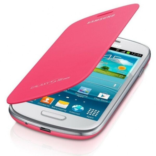 Samsung Galaxy S3 Mini - Flip Cover - Krasbestendig en Stofafstotend - Roze Tweedehands