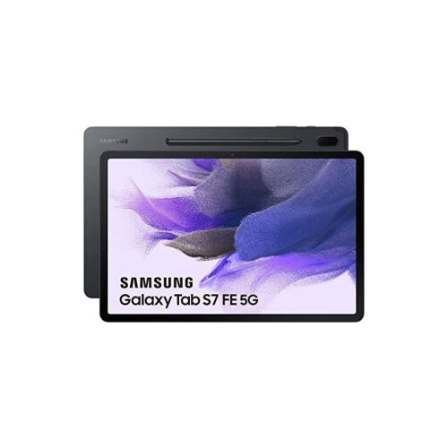 Samsung Galaxy Tab S7 FE (12.4", 2021) - Zwart - 64 GB - WiFi + 5G Tweedehands