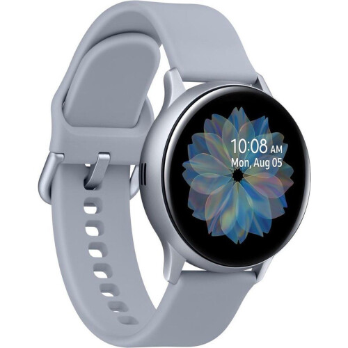 Samsung Galaxy Watch Active 2 - Smartwatch - 40mm LTE - Aluminium Zilver - Blauw Tweedehands