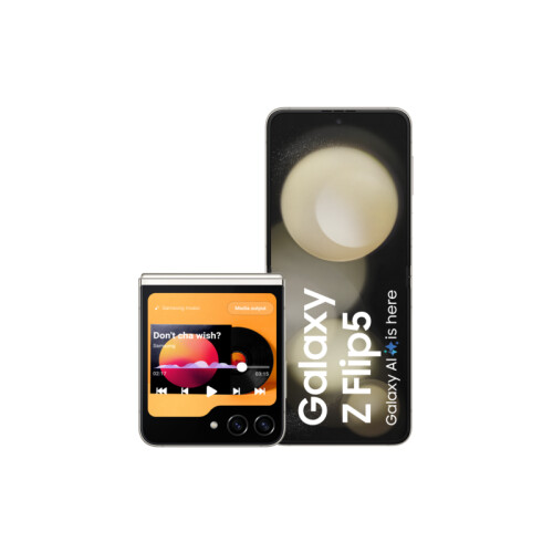 Samsung Galaxy Z Flip5 - Beige - 512 GB - Fysieke simkaart + eSIM Tweedehands