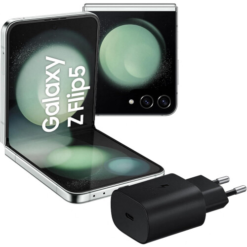 Samsung Galaxy Z Flip5 - Smartphone - RAM 8GB - 256GB - Display 3,4"Super AMOLED/6,7"Dynamic AMOLED 2X - Graphite (2023) Tweedehands