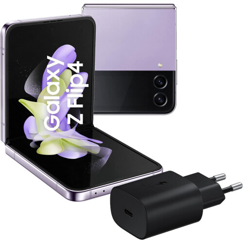 Samsung Galaxy Z Flip5 - Smartphone - RAM 8GB - 512GB - Display 3,4"Super AMOLED/6,7"Dynamic AMOLED 2X - Lavender (2023) Tweedehands