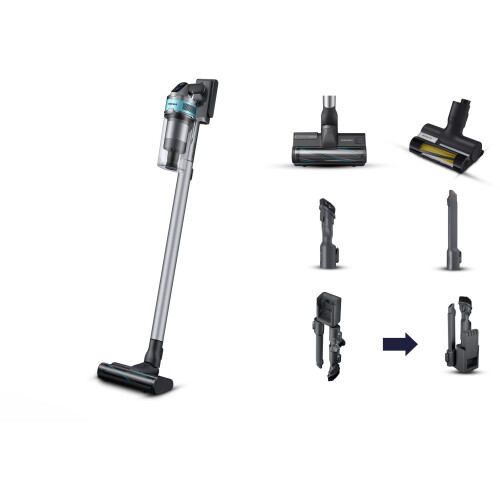 Samsung Jet 75E - Draadloze Stofzuiger 200W - Multi-layer filter - Chrome Black