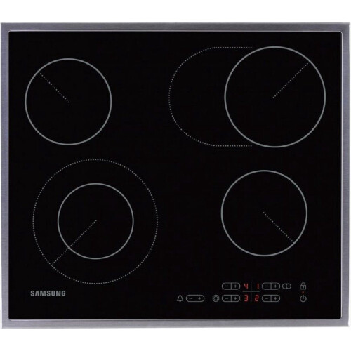 Samsung NZ64F5RD9AB/EF - Inbouw keramische kookplaat - 4 kookzones - Smart Touch Control - Zwart