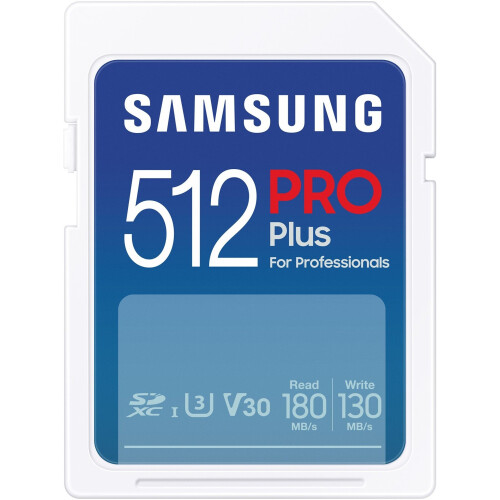 Samsung Pro Plus - SD Geheugenkaart 512GB - UHS-I 180MB/s Lezen 130MB/s Schrijven Tweedehands