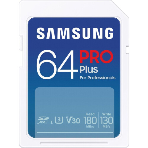 Samsung Pro Plus - SD Geheugenkaart 64GB - UHS-I 180/130MB/s