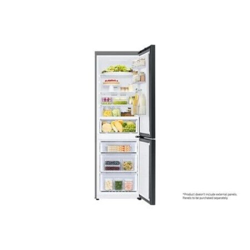 Samsung RB34A6B0EAP - Koelvriescombinatie - No Frost - 344 liter - Zwart/Wit Tweedehands