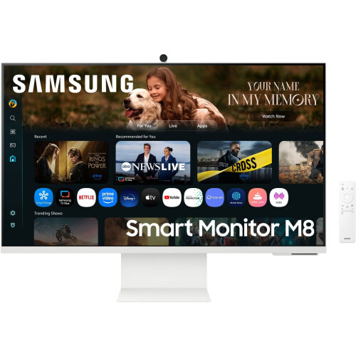 Samsung Smart Monitor M8 M80F - 32"- 4K Resolutie 3840x2160 - Wit Tweedehands