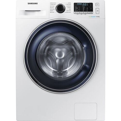 Samsung Ww80j5555fw - Wasmachine - 8 Kg - 1400 Tpm - Ecobubble - Wit | Nieuw (outlet) Tweedehands