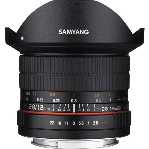 Samyang 12mm F2.8 ED AS NCS Fisheye - Prime lens - Handmatige scherpstelling - Geschikt voor Fujifilm X