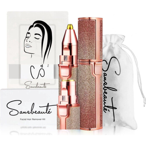 Sansbeauté® 2 in 1 - Wenkbrauw Trimmer - Pijnloze Gezichtsontharing - Limited Edition Tweedehands