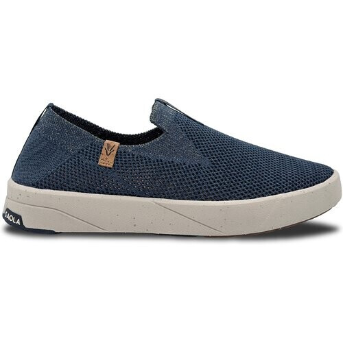 SAOLA dames vegan Slip-On Sneakers Bali Marineblauw Goud Tweedehands