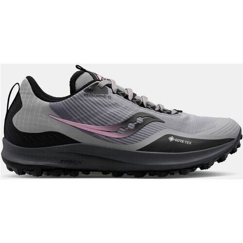 Saucony Peregrine 12 Gore-Tex Trailschoen Dames Donkergrijs/Middengrijs Tweedehands