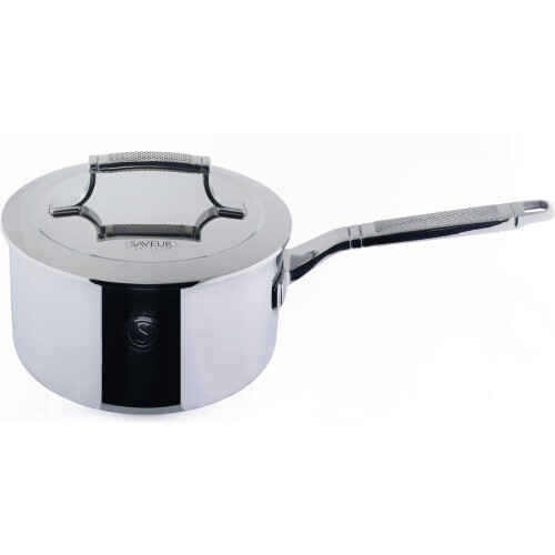 Saveur Selects Voyage - Steelpan 20 cm - PFAS-vrij - Tri-ply RVS - Geschikt voor inductie en alle warmtebronnen - Ovenbestendig tot 260°C - Vaatwasserbestendig