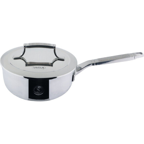 Saveur Selects Voyage - Steelpan 20 cm - Tri-ply RVS - PFAS-vrij - Ovenbestendig tot 260°C - Vaatwasserbestendig