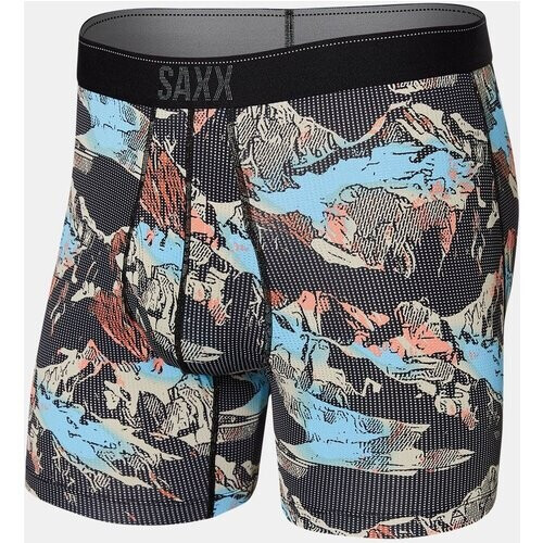 SAXX Quest II Sport Boxershort Zwart/Patroon Tweedehands
