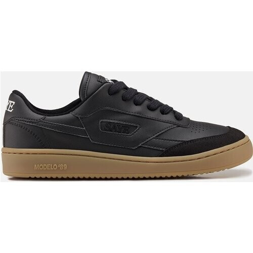 SAYE mannen vegan Sneakers M89 Ground Zwart En Karamel Tweedehands
