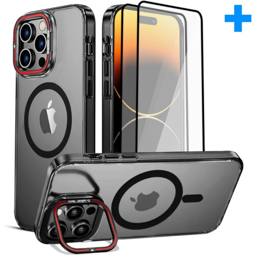 SBVR iPhone 15 Pro - Back Cover - MagSafe Case met standaard