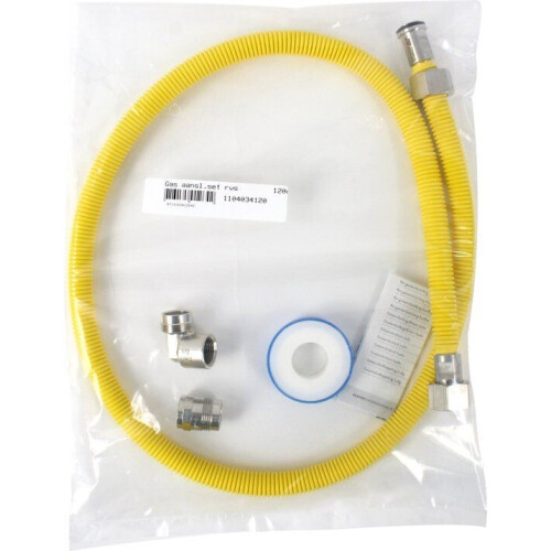 Scanpart gasslang aansluitset 120 cm - Flexibel - RVS - NL