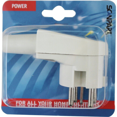 Scanpart Perilex stekker - 3-polige haakse stekker - 16A 400V - crème