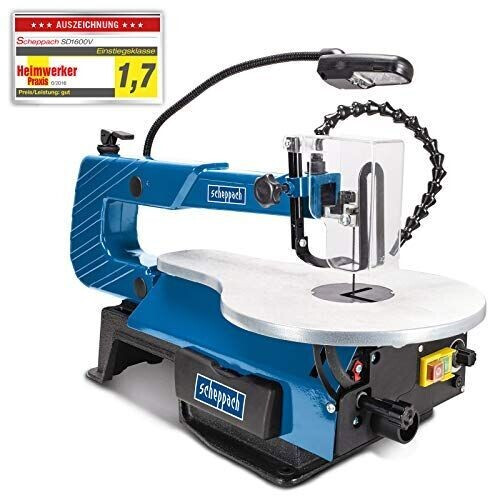 Scheppach SD1600V - Figuurzaagmachine 16"- Variabele snelheid 500-1700 RPM - Inclusief LED lamp