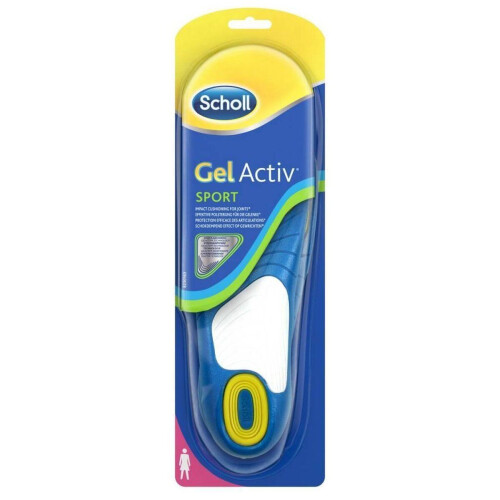 Scholl Gel Activ Inlegzolen Sport Vrouw - maat 35-40,5 - Schokabsorberend - Multi colour Tweedehands