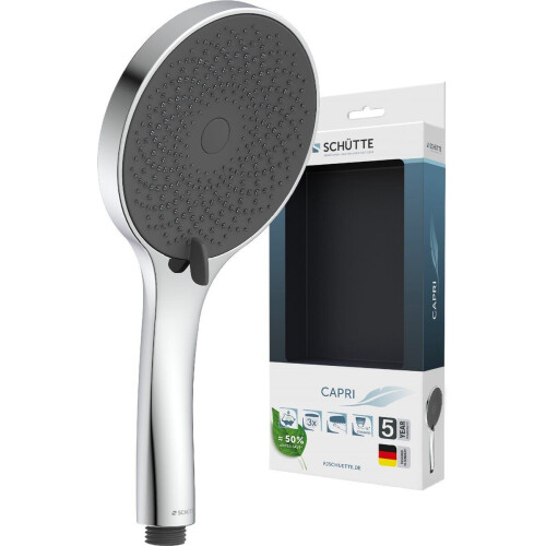 SCHÜTTE CAPRI - Handdouche - 3 straalsoorten - Chroom/Antraciet