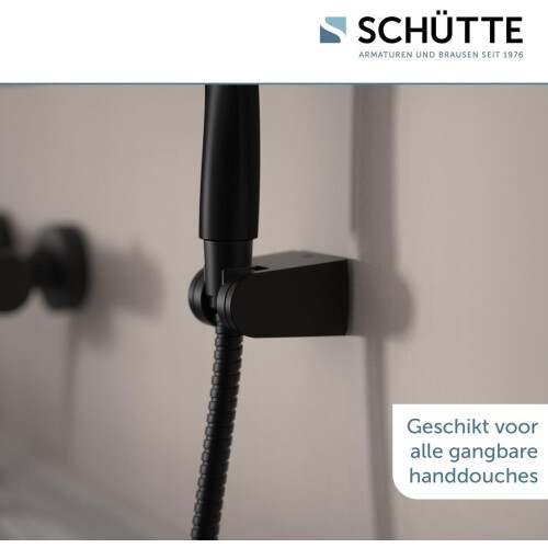 SCHÜTTE Douchehouder - Handdouchehouder - Wandmontage - Mat Zwart