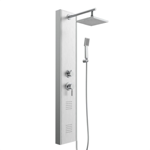 SCHÜTTE Tahiti Douchepaneel - Douchekraan - 2 Massage Sproeiers - Roestvrij Staal