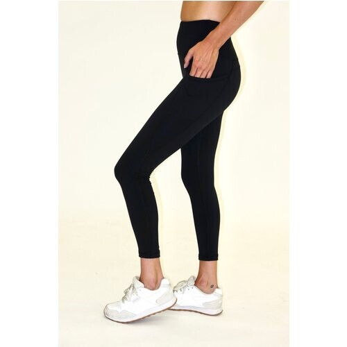 SEAAV dames vegan Legging Enkellengte Met Zakken Zwart Tweedehands