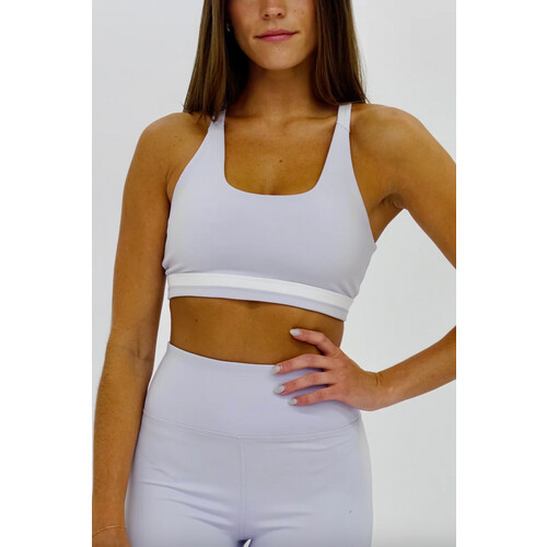 SEAAV dames vegan Sportbeha Butterfly Lavendel Tweedehands