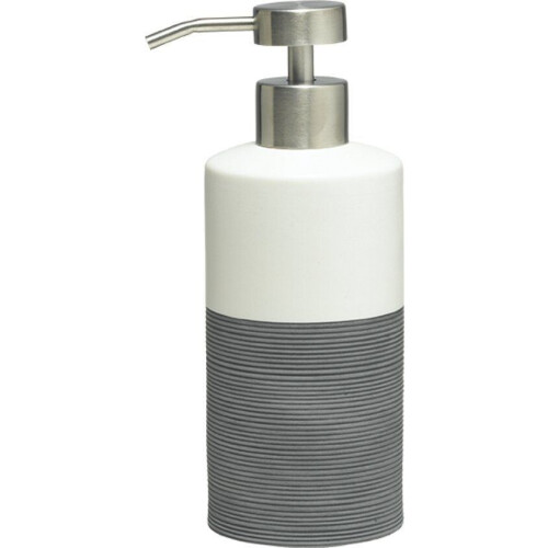 Sealskin Doppio - Zeepdispenser - Handgeschilderd Porselein - Grijs