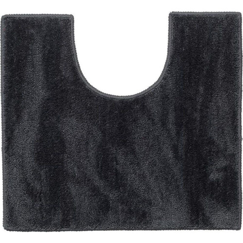 Sealskin Doux - Toiletmat 45x50 cm - Hoogpolig Antislip Donkergrijs