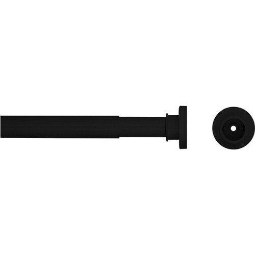Sealskin Seallux - Douchegordijnstang - Uitschuifbaar 80-130 cm - Zwart