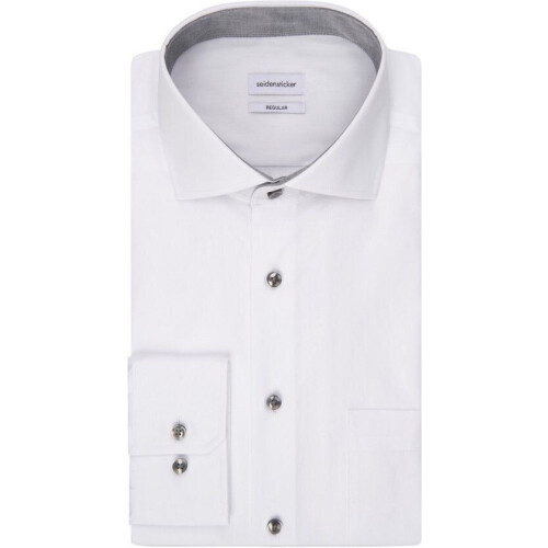 Seidensticker 01.165447-01 - Business Shirt - Non Iron - Regular Fit - Spread Kent - Wit - Maat 40