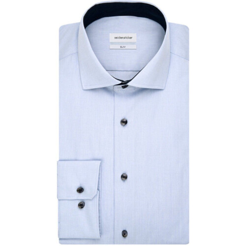 Seidensticker - Business Overhemd - Spread Kent Kraag - Maat 40 - Non Iron - Lichtblauw Tweedehands